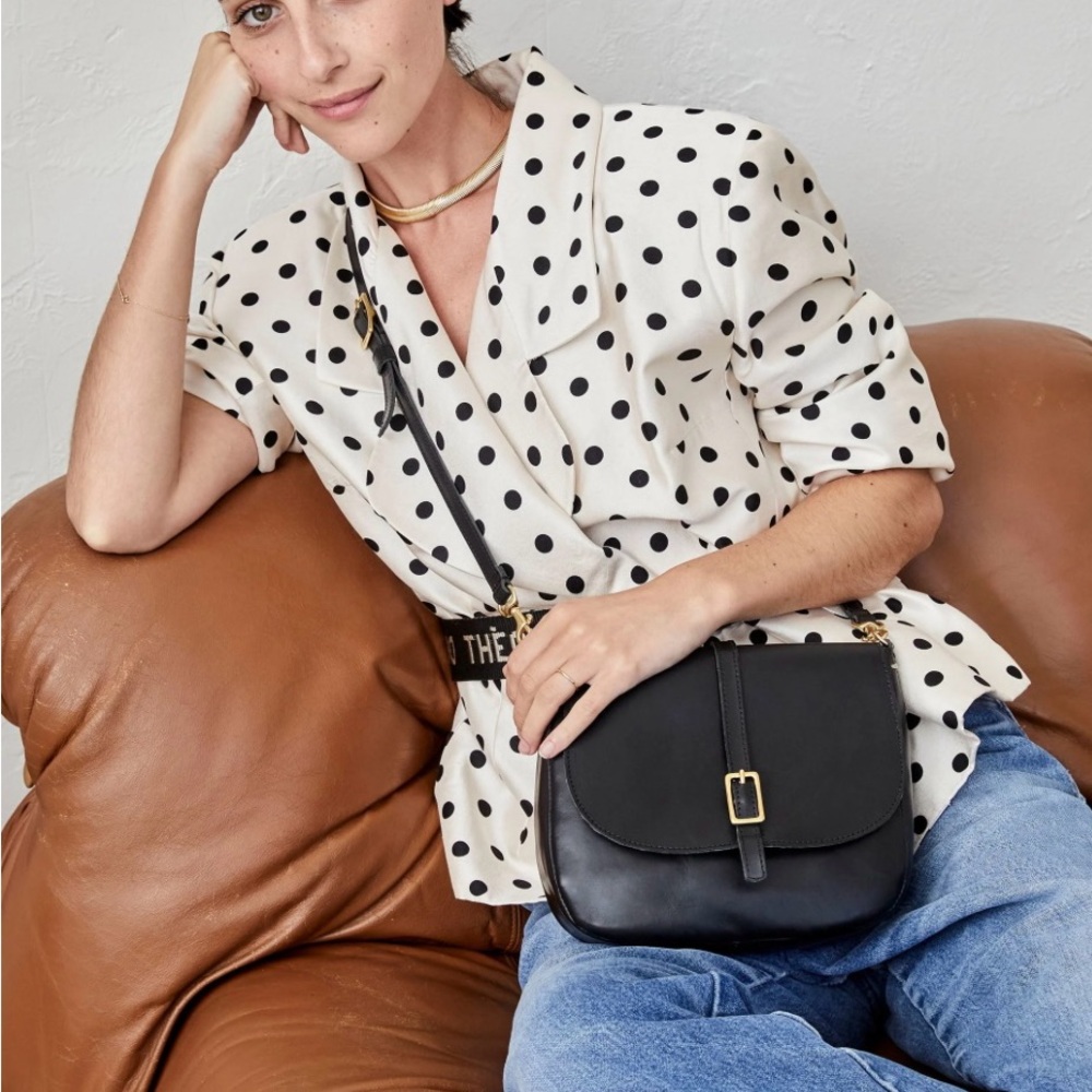 SOLD. NOT FOR SALE. Clare V Black Louie Purse